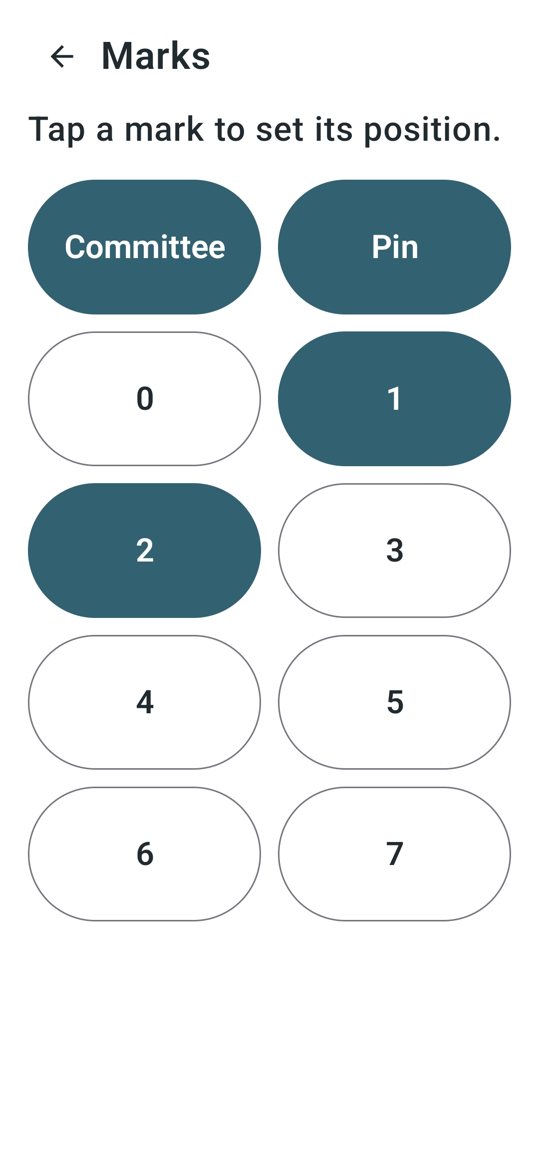 Setting course marks and buoys