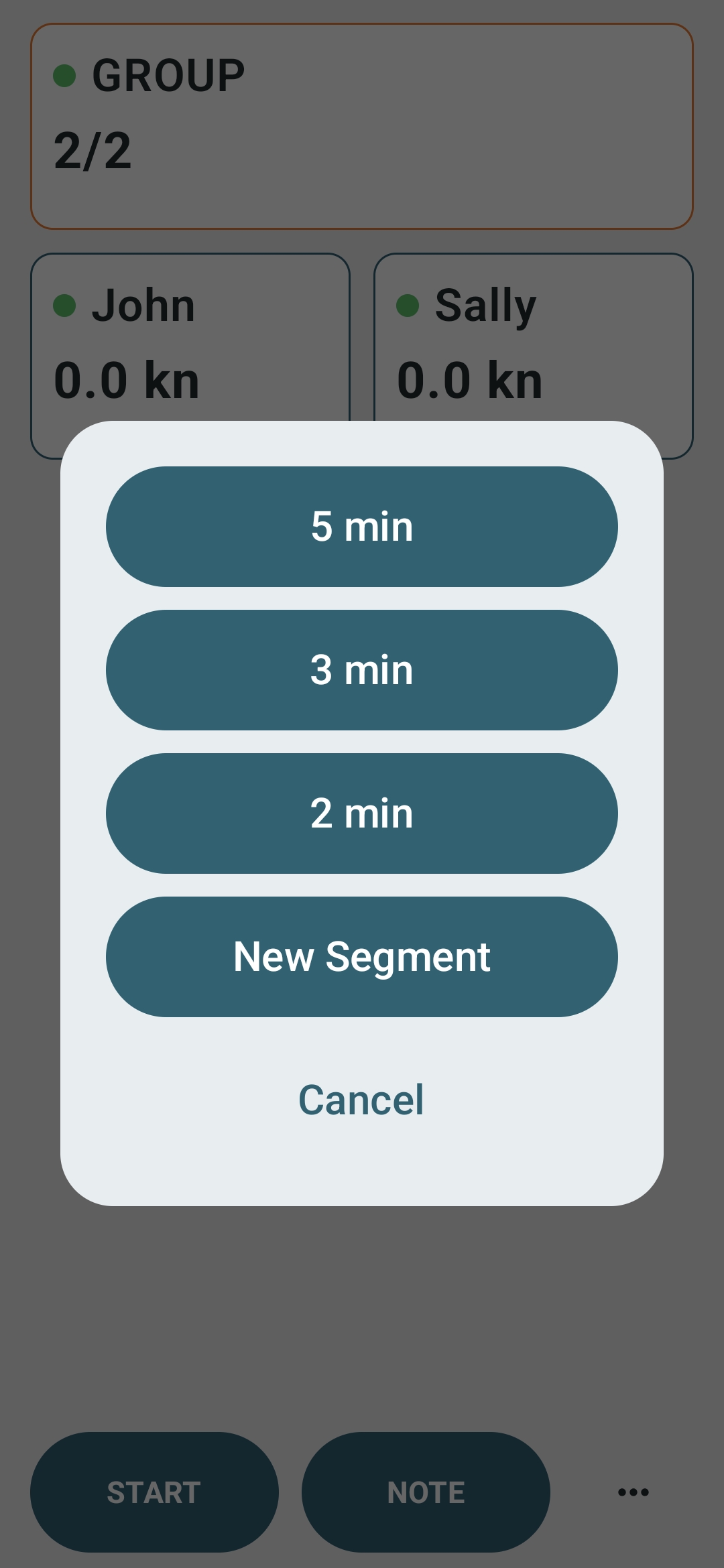 Start sequence controls
