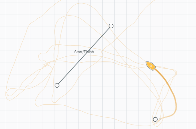 Dinghy Coach tracking view
